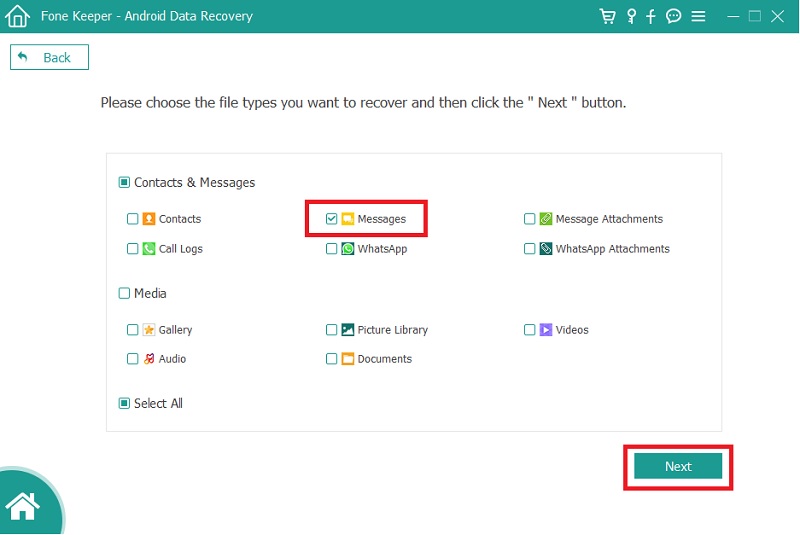 select data type