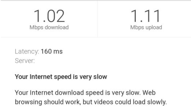 check internet speed