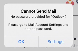 iphone keeps asking for email password
