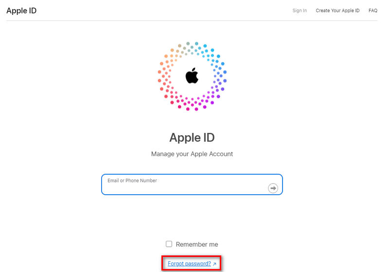 forgot apple id