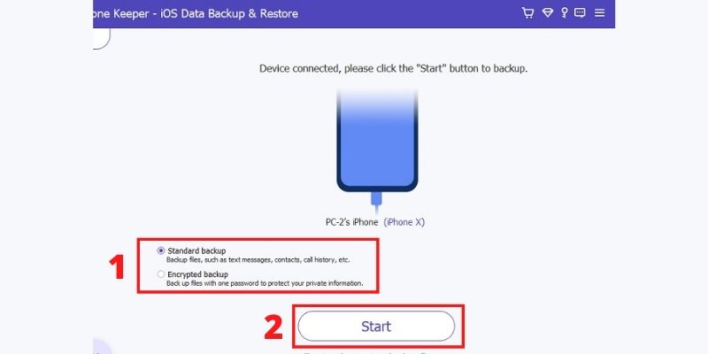 choose backup type