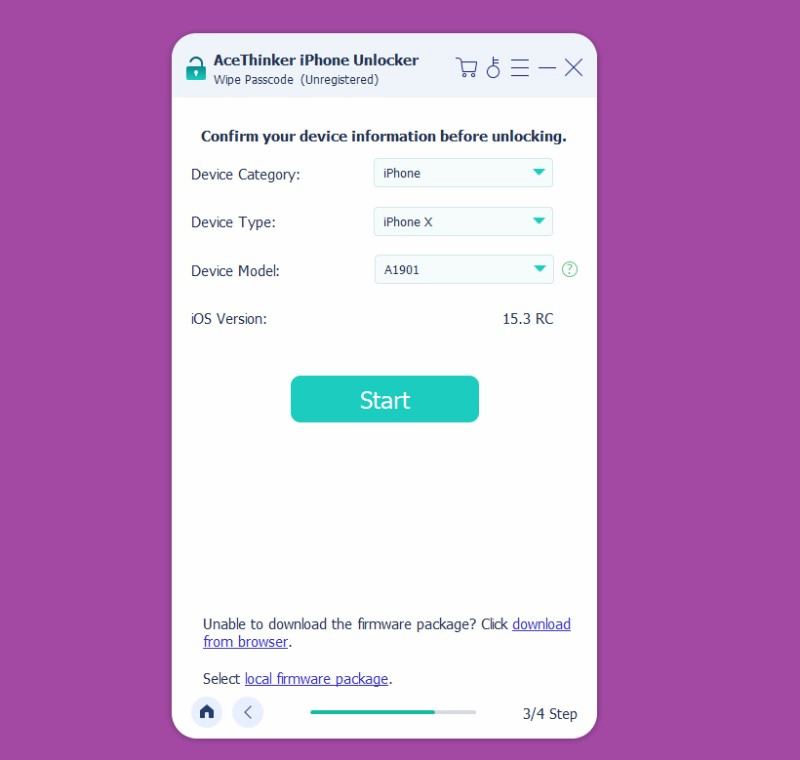 how to unlock with iphone-unlocker-interface