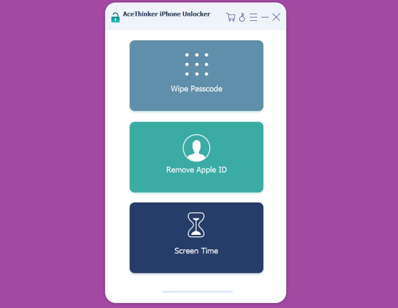 iphone unlocker main interface